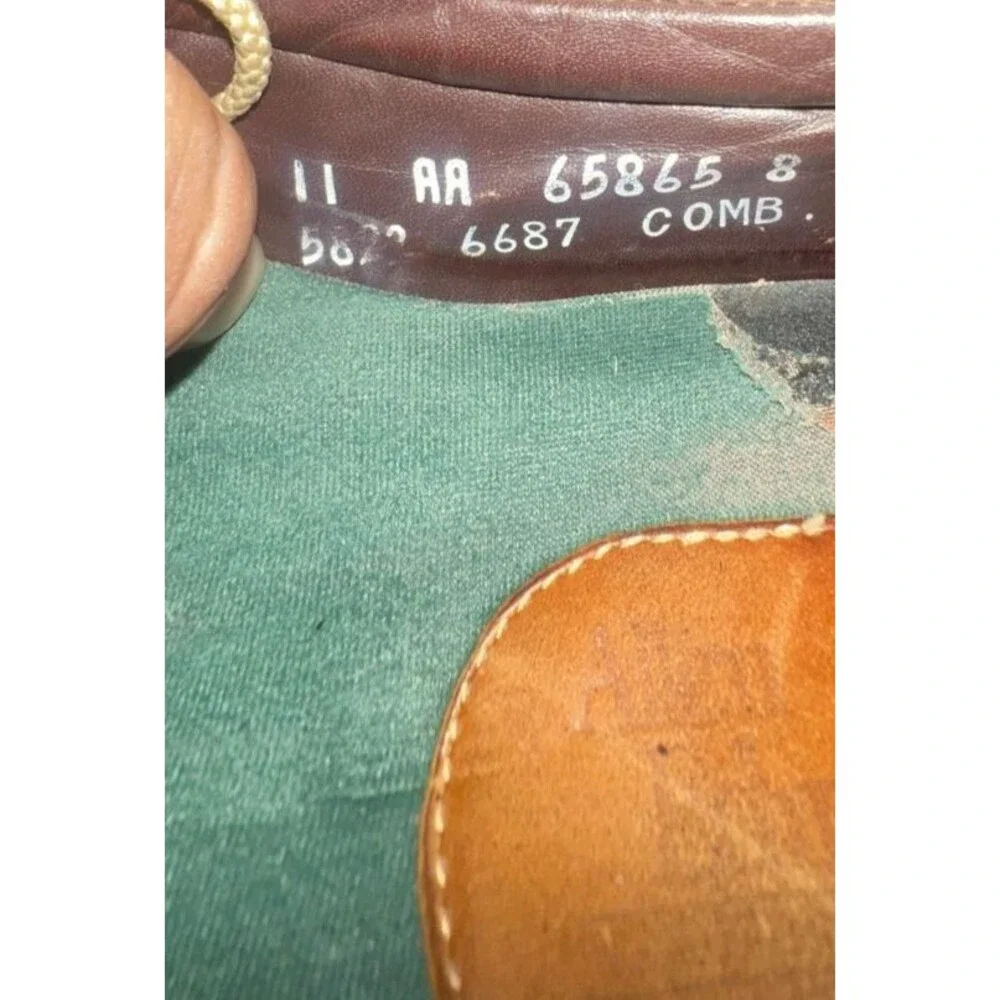 VTG Allen Edmonds Men's Brown Dress Shoes Split Toe Derby Made in USA Sz 11 AA